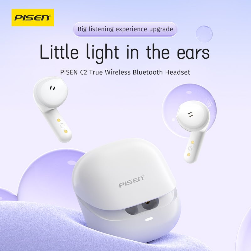 PISEN C2 True Wireless Earbuds – Bluetooth In-Ear Headphones with Mic (BHD-TW7) - Pro iPhone Repair