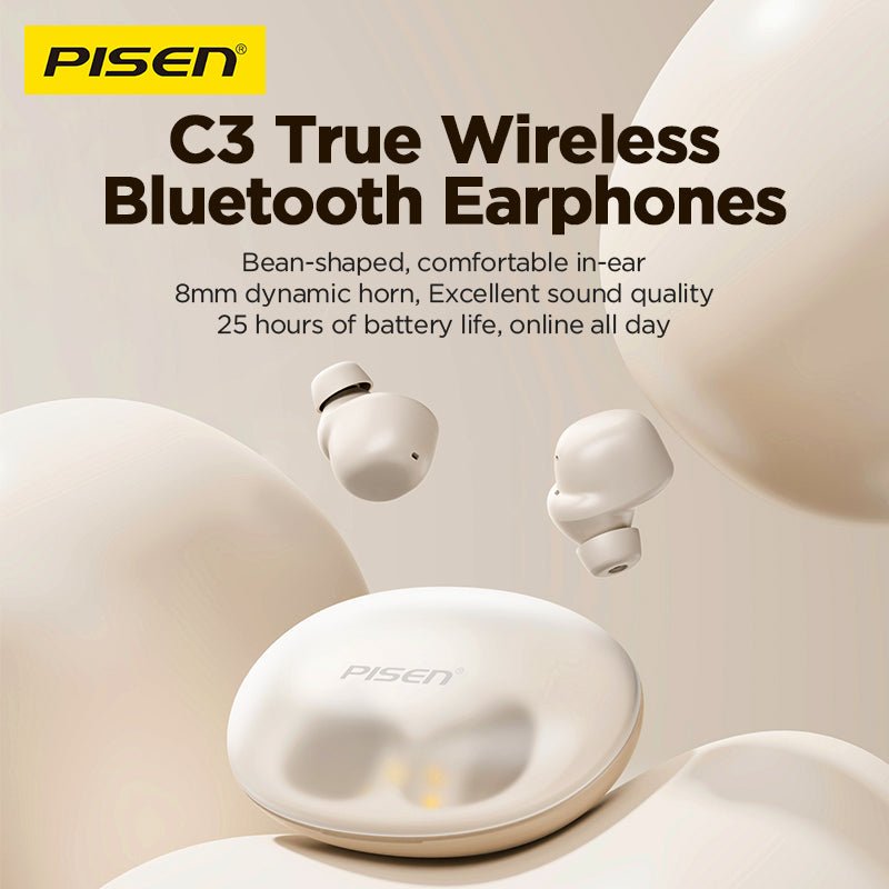 PISEN C3 True Wireless Earbuds – Bluetooth In-Ear Headphones with Mic (BHD-TW10) - Pro iPhone Repair