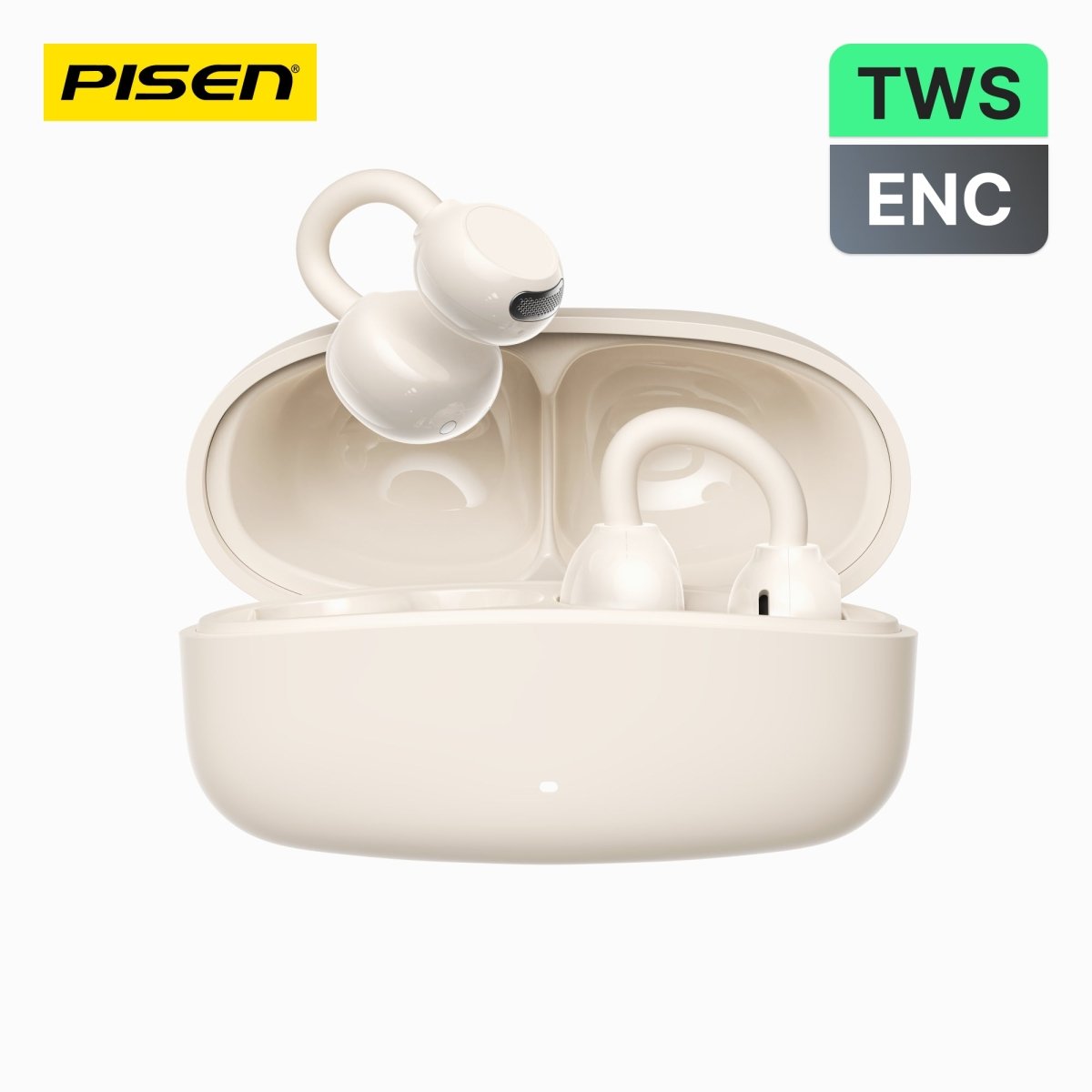 PISEN CloudFeather Open-Ear Clip-On Earbuds – Wireless Bluetooth Air-Conduction Headphones (EHB-TW2) - Pro iPhone Repair