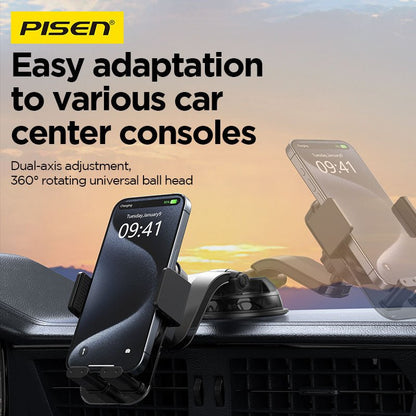 PISEN Dashboard Car Phone Holder – Suction Cup Mount for Windshield & Dash (TP-ZJ04) - Pro iPhone Repair