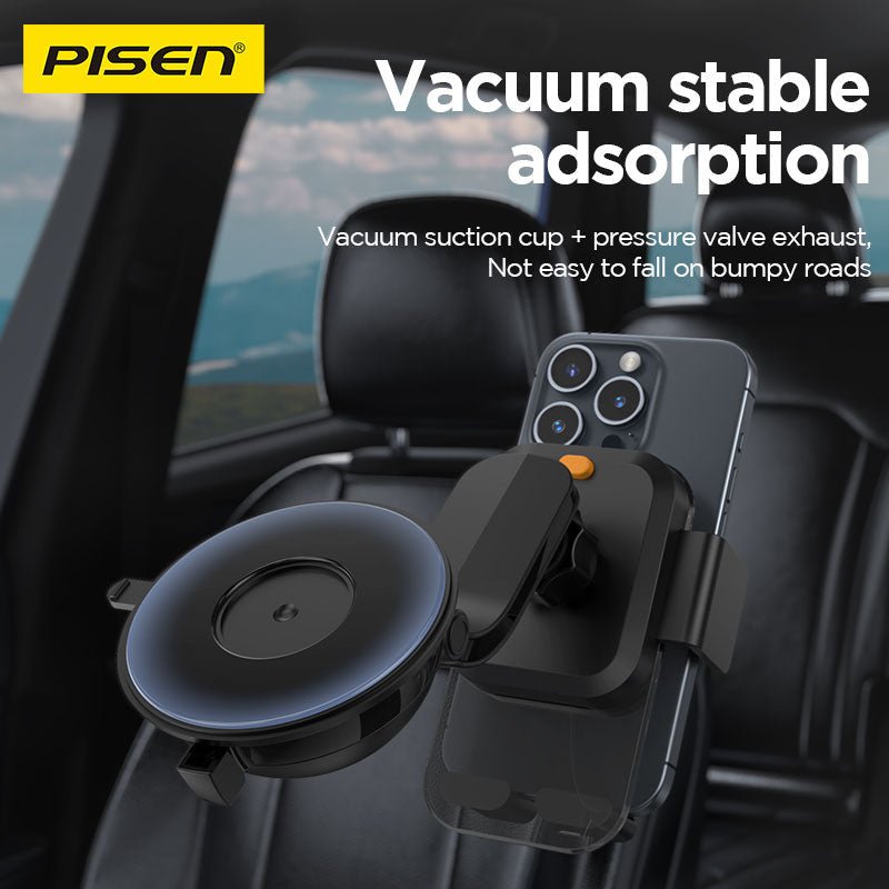 PISEN Dashboard Car Phone Holder – Suction Cup Mount for Windshield & Dash (TP-ZJ04) - Pro iPhone Repair