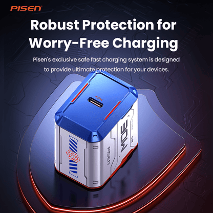 PISEN Gamer Lite 30W 1-Port GaN Fast Charger – Mini USB-C Wall Charger (TP-C32) - Pro iPhone Repair