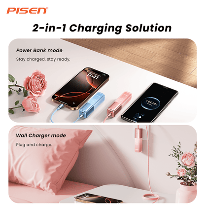 PISEN GlamVolt 30W Power Bank 5000mAh – Slim Fast-Charging Portable Charger (TS-D327) - Pro iPhone Repair