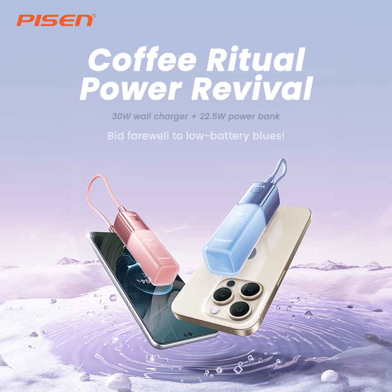 PISEN GlamVolt 30W Power Bank 5000mAh – Slim Fast-Charging Portable Charger (TS-D327) - Pro iPhone Repair