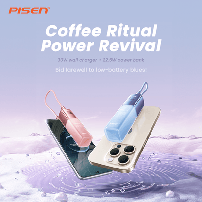 PISEN GlamVolt 30W Power Bank 5000mAh – Slim Fast-Charging Portable Charger (TS-D327) - Pro iPhone Repair
