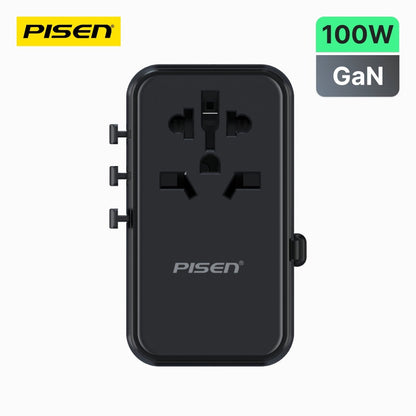 PISEN Global Travel 100W 5-Port GaN Fast Charger – Multi-Port USB-C Travel Adapter (TP-C95) - Pro iPhone Repair