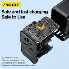 PISEN Global Travel 100W 5-Port GaN Fast Charger – Multi-Port USB-C Travel Adapter (TP-C95) - Pro iPhone Repair