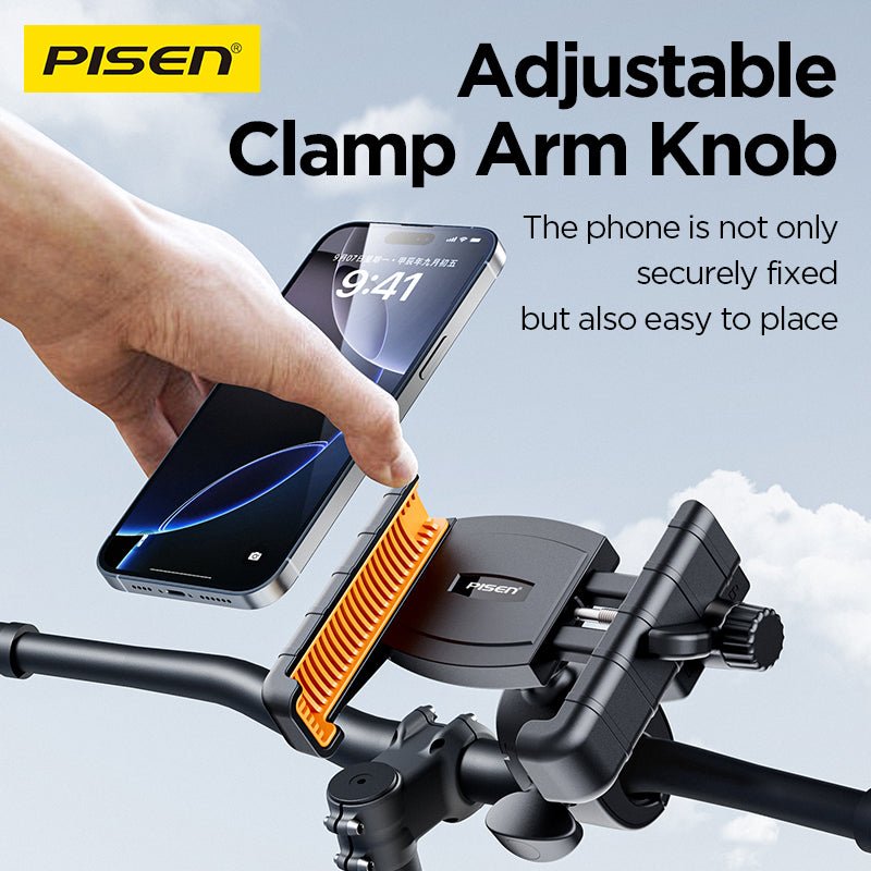PISEN Half-Enclosed Bike Phone Holder – Handlebar Mount for Cycling (TP-ZJ01) - Pro iPhone Repair