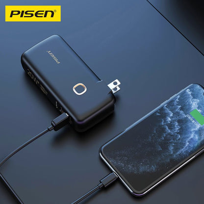 PISEN High Power Box 20W Power Bank 10000mAh – Fast-Charging Portable Charger (TS-D308) - Pro iPhone Repair