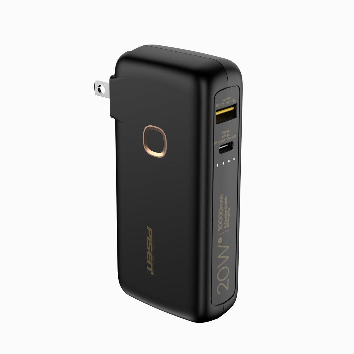 PISEN High Power Box 20W Power Bank 10000mAh – Fast-Charging Portable Charger (TS-D308) - Pro iPhone Repair