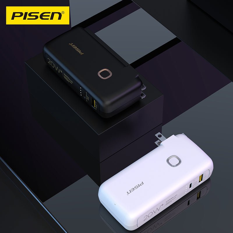 PISEN High Power Box 20W Power Bank 10000mAh – Fast-Charging Portable Charger (TS-D308) - Pro iPhone Repair