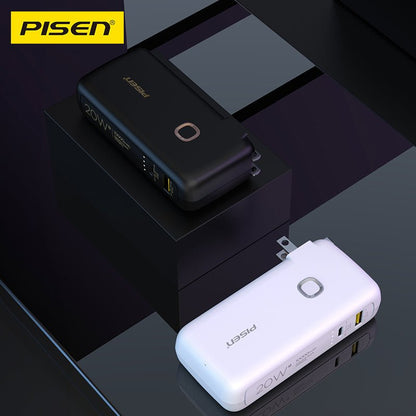 PISEN High Power Box 20W Power Bank 10000mAh – Fast-Charging Portable Charger (TS-D308) - Pro iPhone Repair