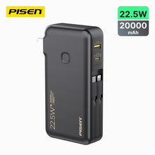 PISEN High Power Box 22.5W Power Bank 20000mAh – Fast Charger with Built-In Cables (TS-D313) - Pro iPhone Repair