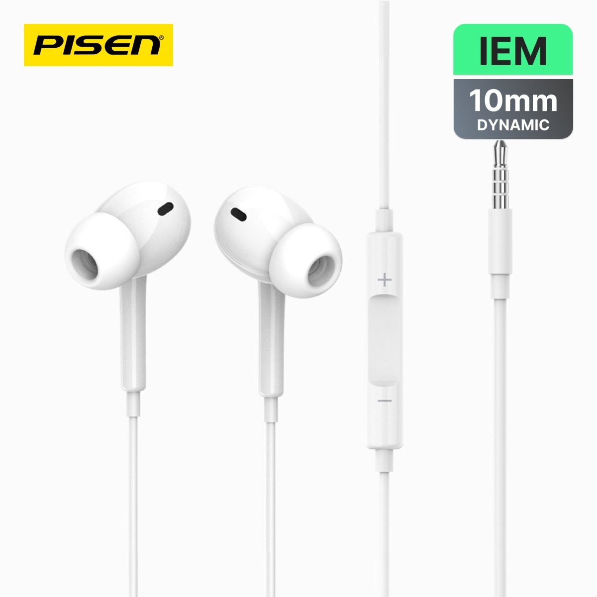 PISEN In-Ear Wired Earphones – Stereo Earbuds with Mic (AP03) - Pro iPhone Repair