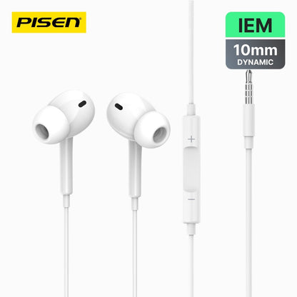 PISEN In-Ear Wired Earphones – Stereo Earbuds with Mic (AP03) - Pro iPhone Repair