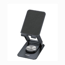 PISEN King Kong LE-ZJ58 folding metal phone stand in black with 360-degree rotating base