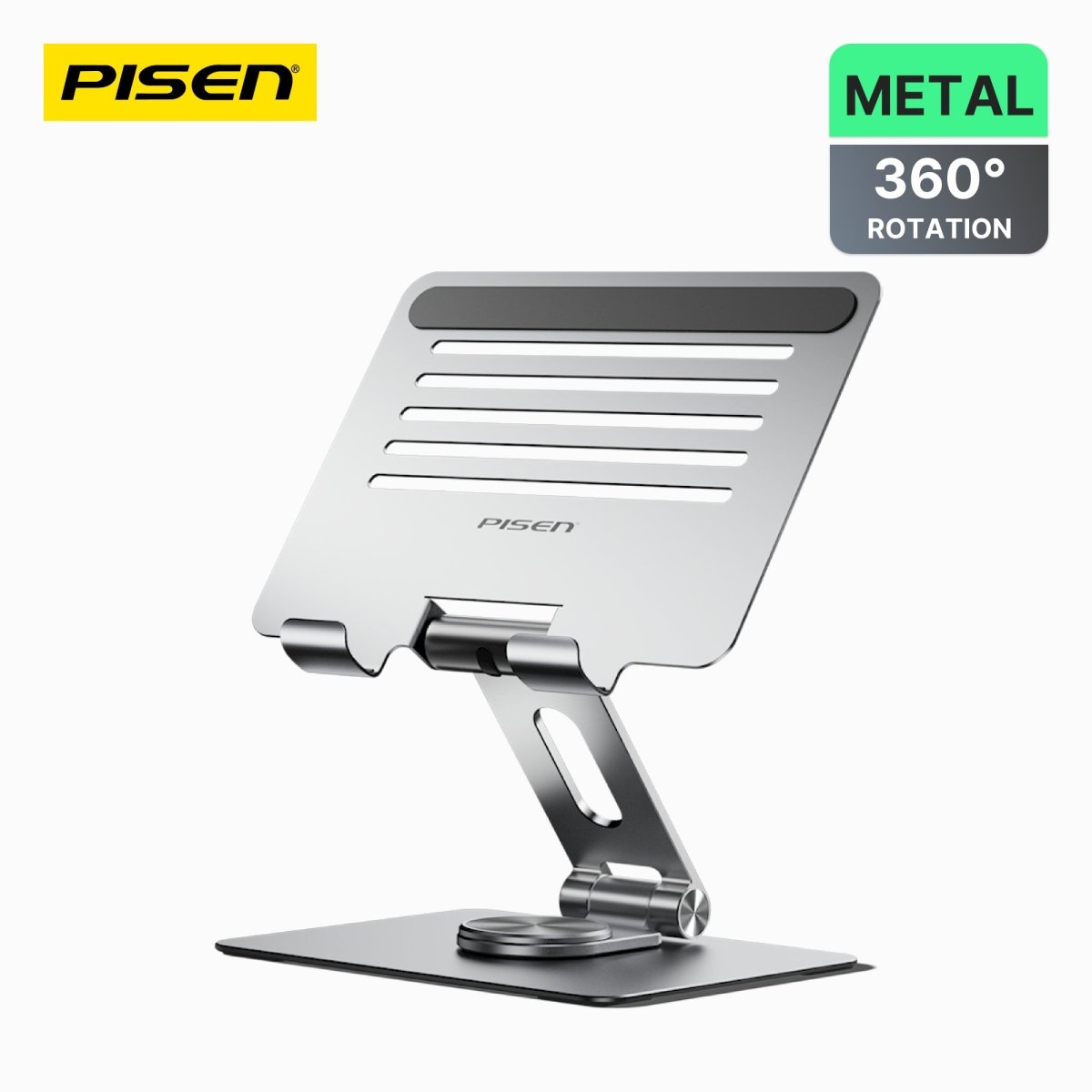 PISEN King Kong Tablet Holder – Adjustable Desk Stand for Tablets, Silver (LE-ZJ20) - Pro iPhone Repair