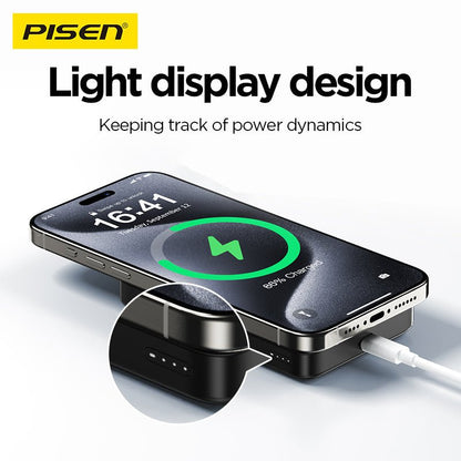 PISEN MagiPi 10000mAh Magnetic Wireless Power Bank – 30W MagSafe Portable Charger (TP-D101) - Pro iPhone Repair