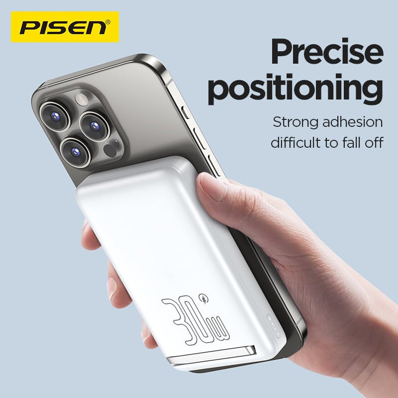 PISEN MagiPi 10000mAh Magnetic Wireless Power Bank – 30W MagSafe Portable Charger (TP-D101) - Pro iPhone Repair