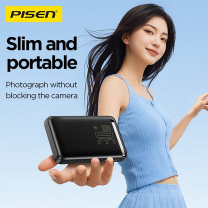 PISEN MagiPi 10000mAh Magnetic Wireless Power Bank – 30W MagSafe Portable Charger (TP-D101) - Pro iPhone Repair