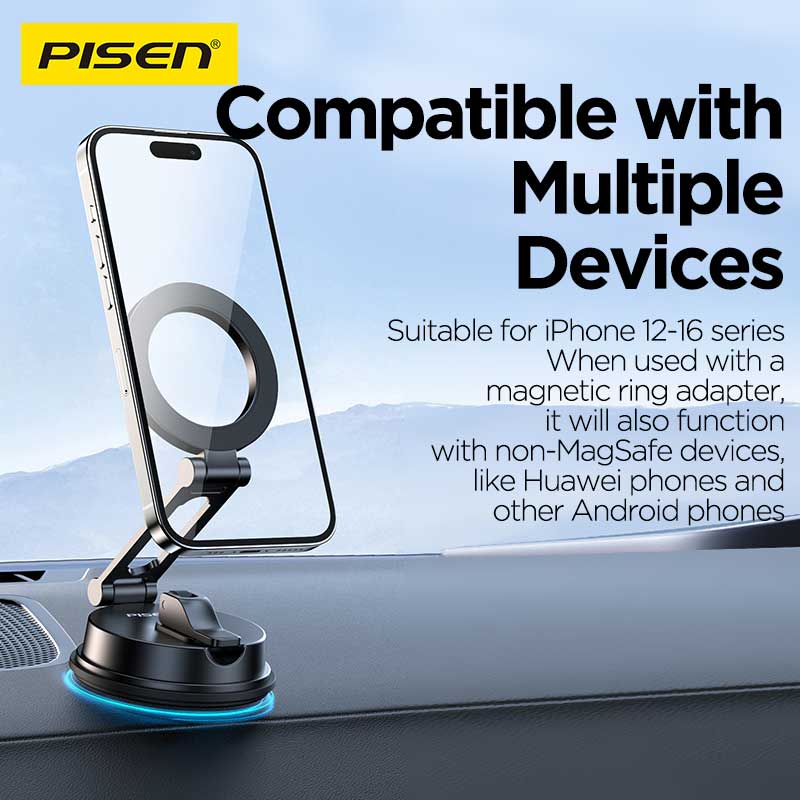PISEN Magnetic Car Phone Holder – MagSafe Vent Mount for Dashboard (TP-ZJ06) - Pro iPhone Repair
