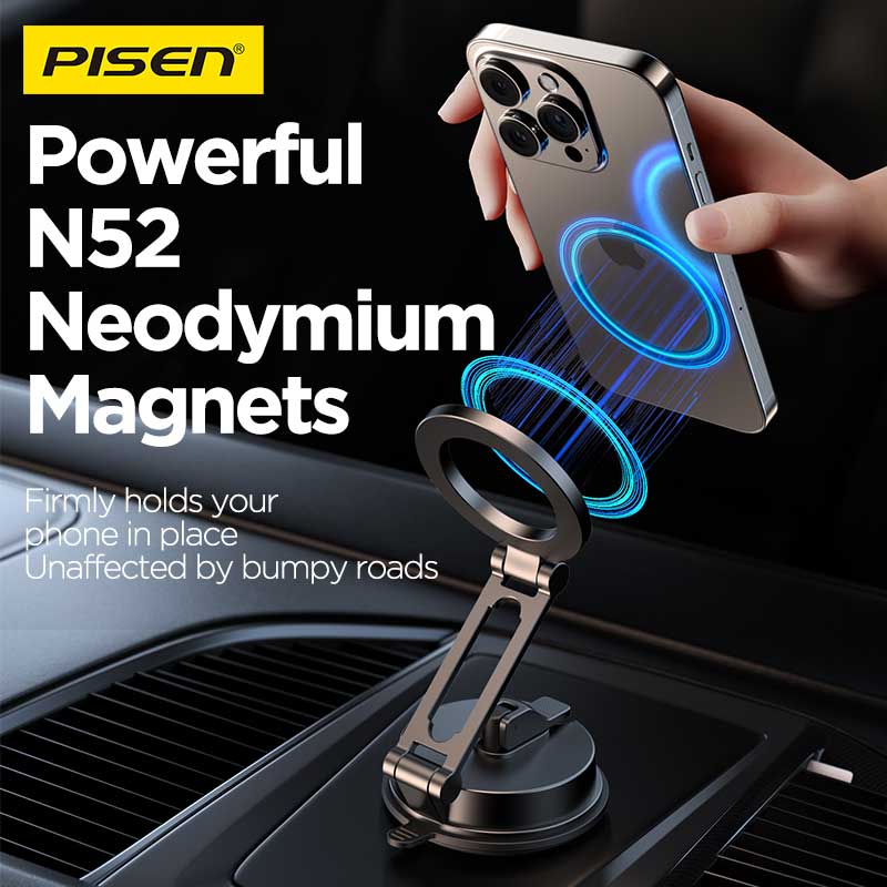 PISEN Magnetic Car Phone Holder – MagSafe Vent Mount for Dashboard (TP-ZJ06) - Pro iPhone Repair