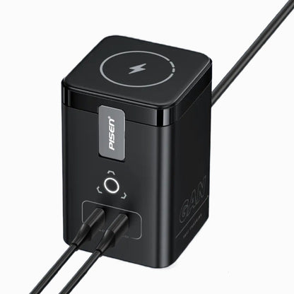 PISEN MagStation 45W GaN Desktop Charger – Magnetic Wireless & USB-C Charging Station (TP-C25) - Pro iPhone Repair