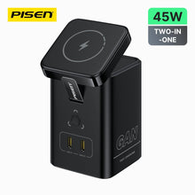 PISEN MagStation 45W GaN Desktop Charger – Magnetic Wireless & USB-C Charging Station (TP-C25) - Pro iPhone Repair