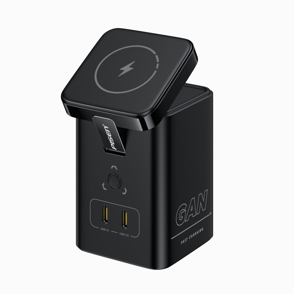 PISEN MagStation 45W GaN Desktop Charger – Magnetic Wireless & USB-C Charging Station (TP-C25) - Pro iPhone Repair