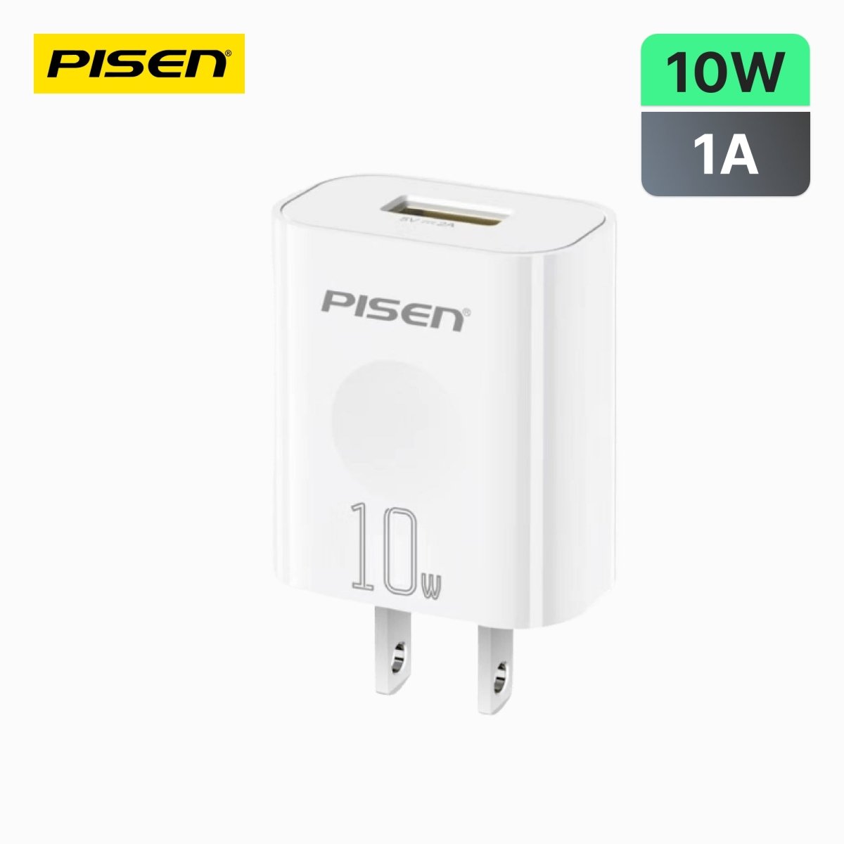 PISEN Mr White 10W USB-A Wall Charger – Single-Port Power Adapter, US Plug (TS-C134A) - Pro iPhone Repair