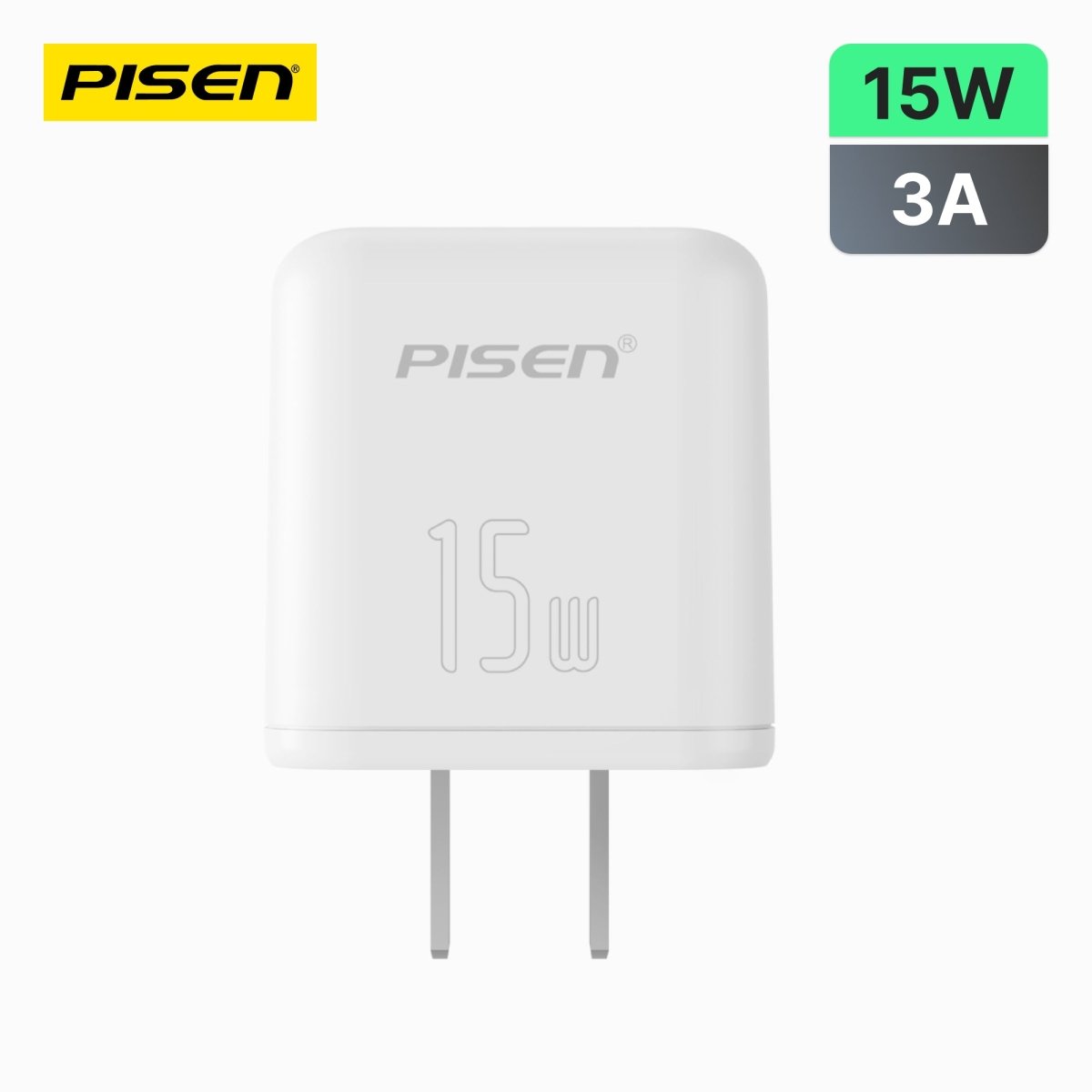 PISEN Mr White 15W 3-Port USB-A Wall Charger – Multi-Port Power Adapter, US Plug (TP-C45) - Pro iPhone Repair