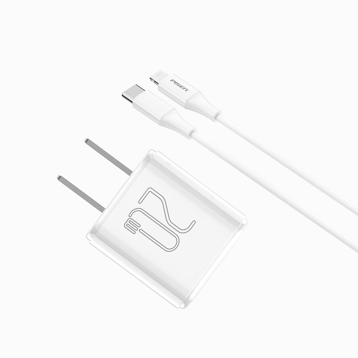 PISEN Mr White 20W PD Quick Charger – USB-C Fast Wall Charger, US Plug (TS-C165) - Pro iPhone Repair