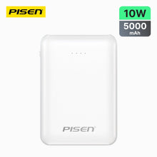 PISEN Mr White Mini 5000mAh Power Bank – Compact Portable Charger, White (TP-D34) - Pro iPhone Repair