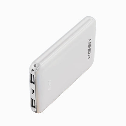 PISEN Mr White Mini 5000mAh Power Bank – Compact Portable Charger, White (TP-D34) - Pro iPhone Repair