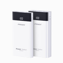 PISEN Mr White Power Station 10500mAh Power Bank – Portable Charger with Display, White (TS-D322A) - Pro iPhone Repair