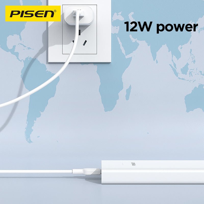PISEN Mr White Ultra 10000mAh Power Bank – Slim Portable Charger, White (TS-D324) - Pro iPhone Repair