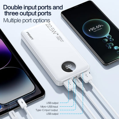 PISEN Power Cube 22.5W Power Bank 10500mAh – Fast Charger with Digital Display (TS-D300) - Pro iPhone Repair