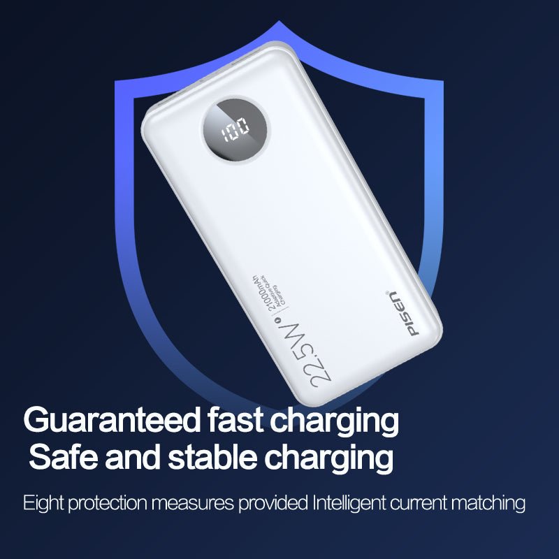 PISEN Power Cube 22.5W Power Bank 21000mAh – Fast Charger with Digital Display (TS-D301) - Pro iPhone Repair