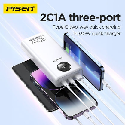 PISEN Power Cube 30W Power Bank 20000mAh – Fast-Charging Portable Charger (TS-D337) - Pro iPhone Repair