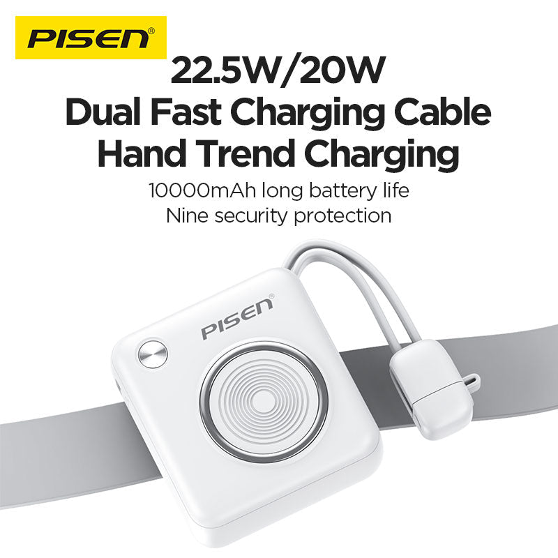PISEN Power Depot 22.5W Power Bank 10000mAh – Fast-Charging Portable Charger (TP-D105) - Pro iPhone Repair