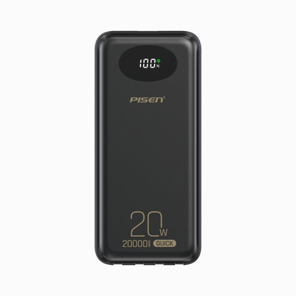 PISEN PowerLink 4-in-1 Power Bank 20000mAh – Fast Charger with Built-In Cables (TS-D344) - Pro iPhone Repair