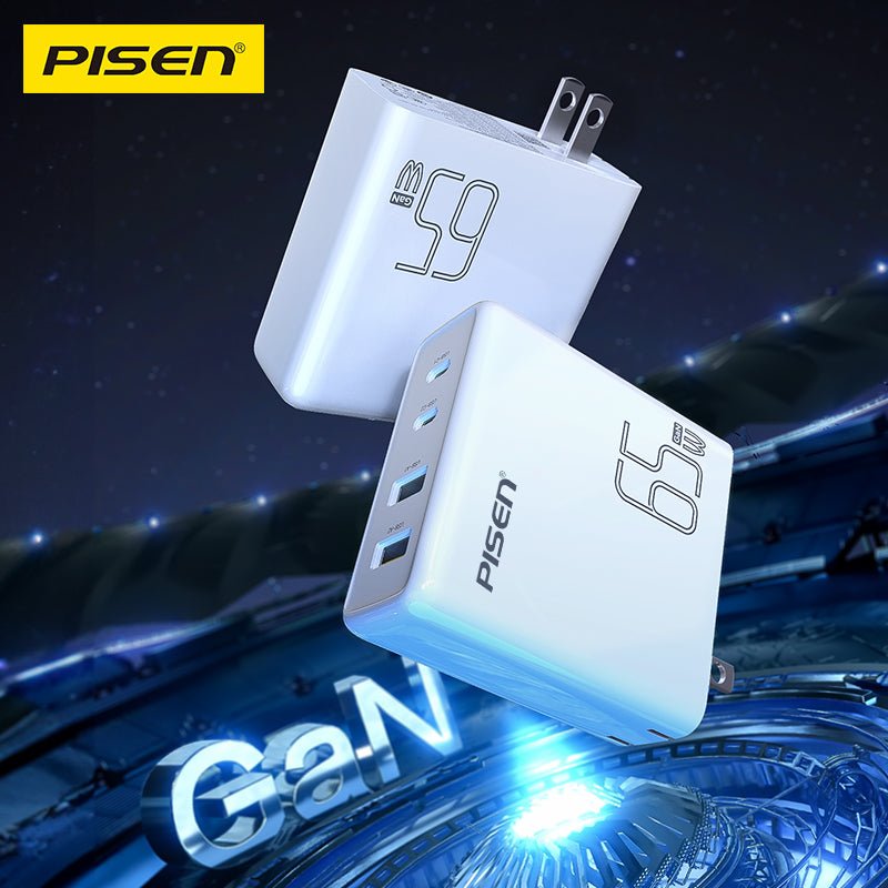 PISEN Pro 65W GaN Fast Charger – 4-Port 2C+2A USB-C Wall Charger, US Plug (TS-C146) - Pro iPhone Repair