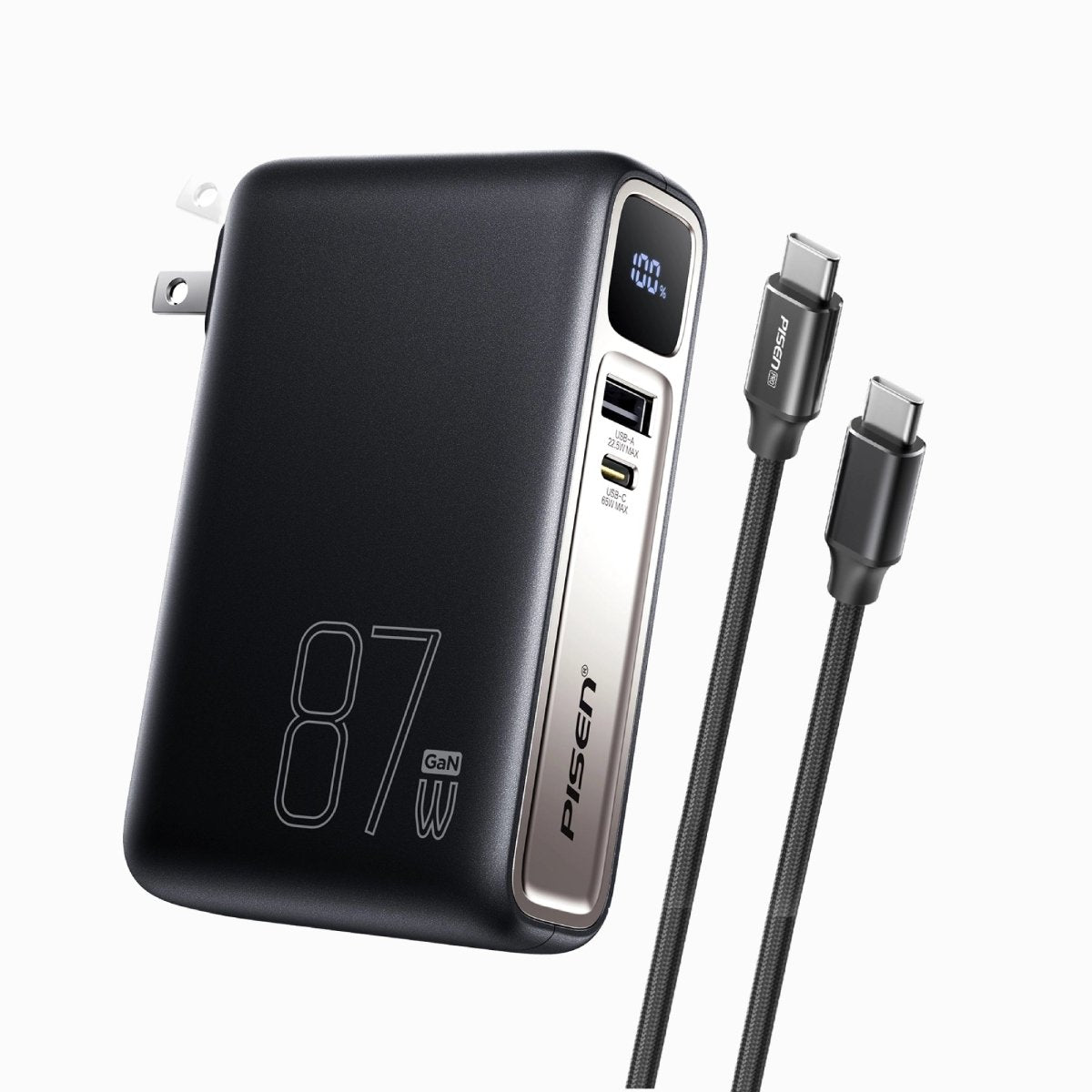 PISEN PRO 87W GaN Power Bank 10000mAh Kit – Fast Charger with Wall Adapter (TS-D319) - Pro iPhone Repair