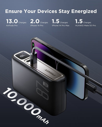 PISEN PRO 87W GaN Power Bank 10000mAh Kit – Fast Charger with Wall Adapter (TS-D319) - Pro iPhone Repair