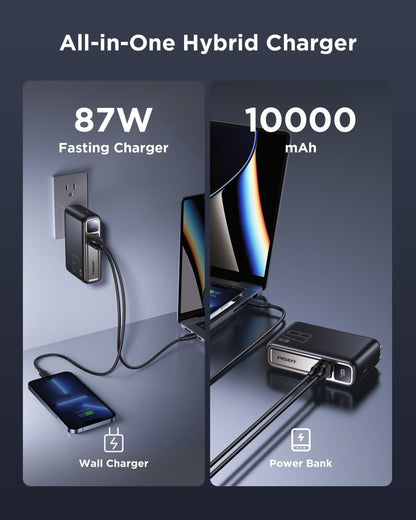 PISEN PRO 87W GaN Power Bank 10000mAh Kit – Fast Charger with Wall Adapter (TS-D319) - Pro iPhone Repair
