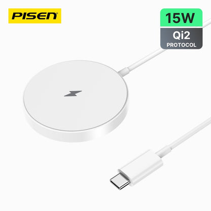 PISEN Qi2 Magnetic Desktop Charging Base (Lite) – 15W MagSafe Wireless Charger (TP-C74) - Pro iPhone Repair