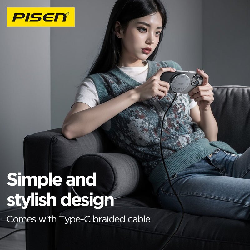 PISEN Qi2 Magnetic Desktop Charging Pad – 15W MagSafe Wireless Charger (TP-C56) - Pro iPhone Repair
