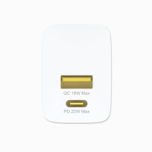 PISEN QUICK 20W Foldable Wall Charger – USB-A + USB-C Fast Charger, US Plug (TS-C181) - Pro iPhone Repair