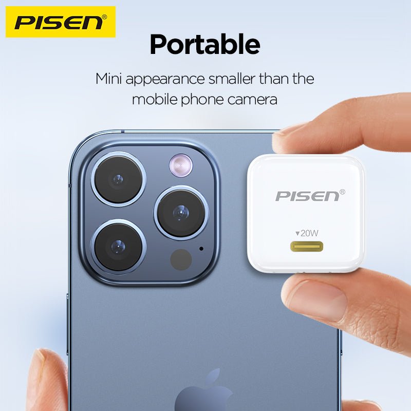 PISEN QUICK 20W PD Pudding Charger – Single-Port USB-C Fast Wall Charger (TP-C36) - Pro iPhone Repair