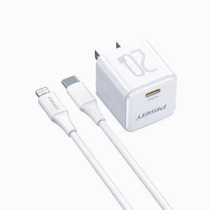 PISEN QUICK 20W PD Pudding Charger – Single-Port USB-C Fast Wall Charger (TP-C36) - Pro iPhone Repair